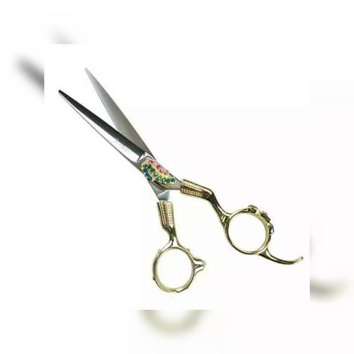 Iceman K Sutra 5.5” Gold Scissors with Jeweled Detailing